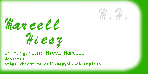 marcell hiesz business card